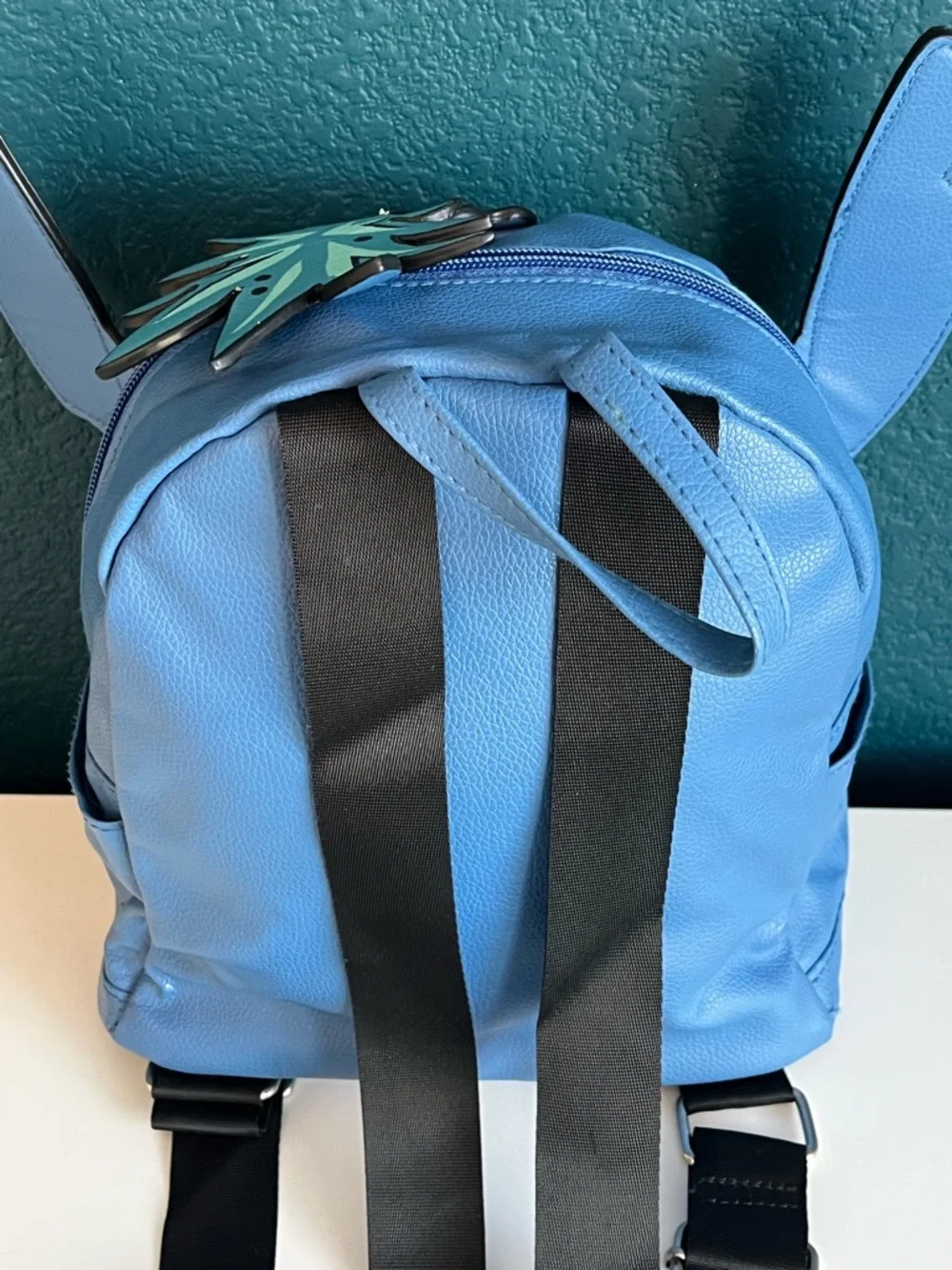 Disney Lilo & Stitch Faux Leather Backpack Purse Deluxe Travel Bag Pineapple